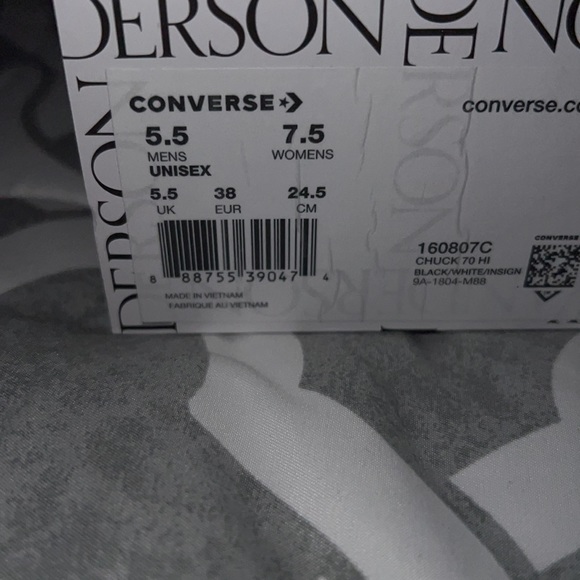 JW ANDERSON CONVERSE ALL-STAR CHUCK TAYLORS - Picture 8 of 8